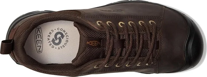 KEEN Targhee IV Oxford Men's Shoes Java/Black 1 : 7.5 EE - Wide, Leather - Image 2