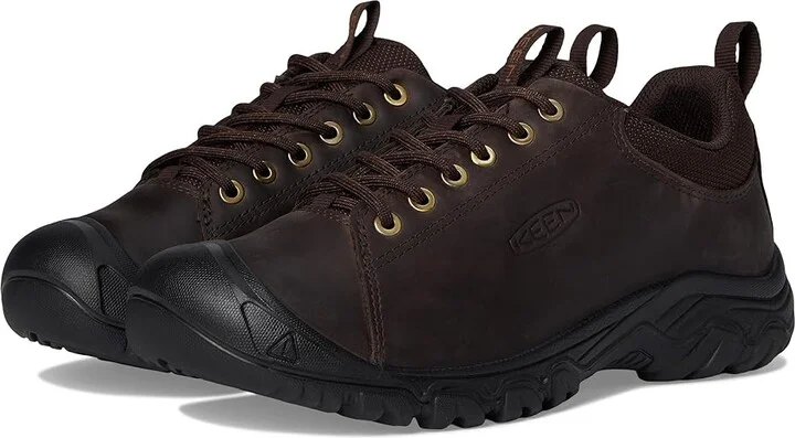 KEEN Targhee IV Oxford Men's Shoes Java/Black 1 : 7.5 EE - Wide, Leather
