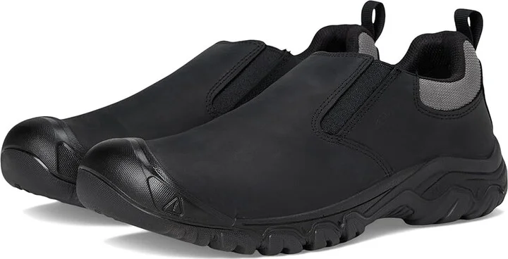 KEEN Targhee IV Slip-On Men's Shoes Black : 7.5 D - Medium, Leather