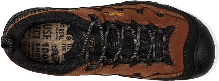 KEEN Targhee IV Vent Men's Climbing Shoes Bison/Golden Yellow : 15 D - Medium, Leather/Rubber - Image 2