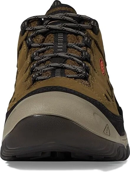 KEEN Targhee IV Vent Men's Climbing Shoes Dark Olive/Gold Flame : 14 D - Medium, Leather/Synthetic - Image 3