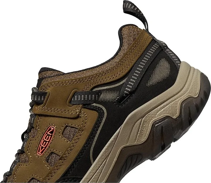 KEEN Targhee IV Vent Men's Climbing Shoes Dark Olive/Gold Flame : 14 D - Medium, Leather/Synthetic - Image 4