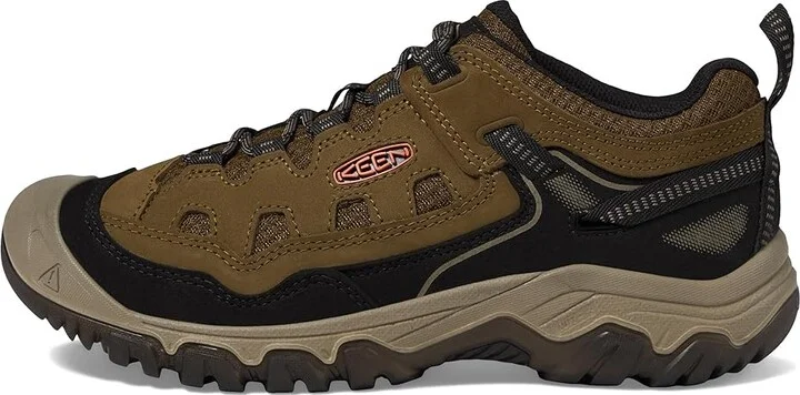 KEEN Targhee IV Vent Men's Climbing Shoes Dark Olive/Gold Flame : 14 D - Medium, Leather/Synthetic - Image 5