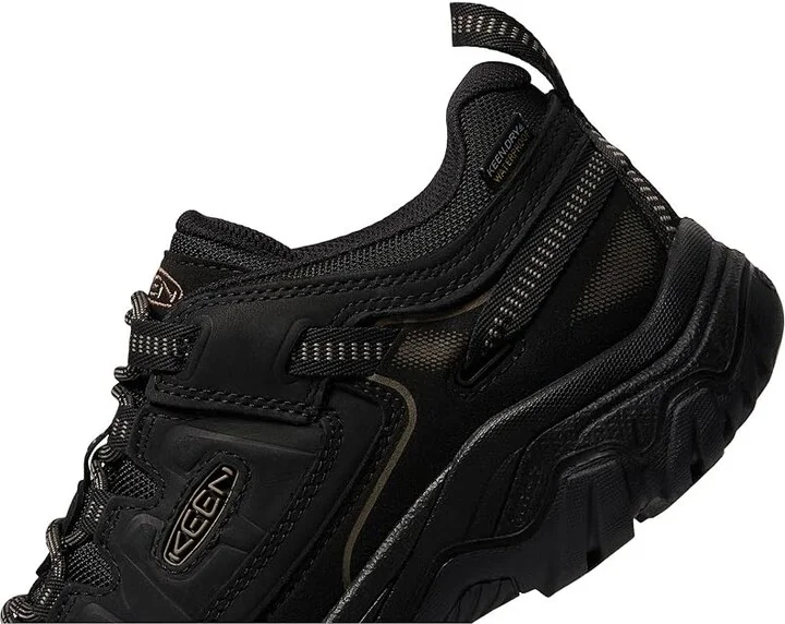 KEEN Targhee IV Waterproof Men's Climbing Shoes Triple Black : 15 D - Medium, Leather - Image 4