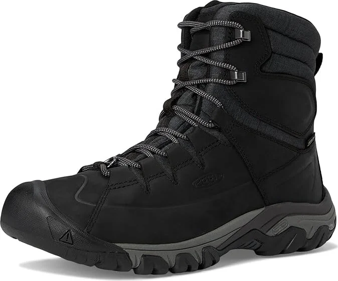 KEEN Targhee Lace High Polar Waterproof Insulated Men's Shoes Black/Raven : 11.5 D - Medium, Leather - Image 5