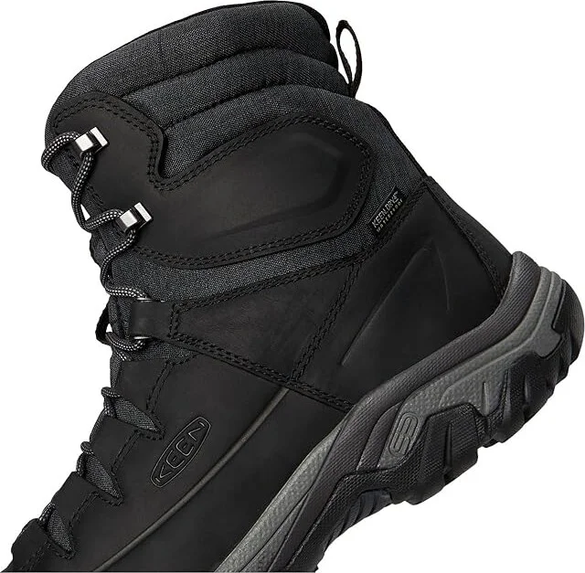 KEEN Targhee Lace High Polar Waterproof Insulated Men's Shoes Black/Raven : 11.5 D - Medium, Leather - Image 7