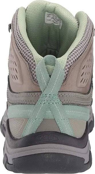 KEEN Targhee Vent Mid Women's Shoes Fumo/Quiet Green : 9 B - Medium, Leather - Image 5