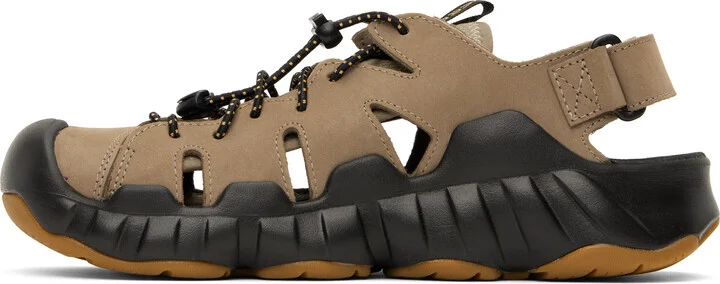 KEEN Taupe Hyperport Fisherman Leather Sandals - Image 3