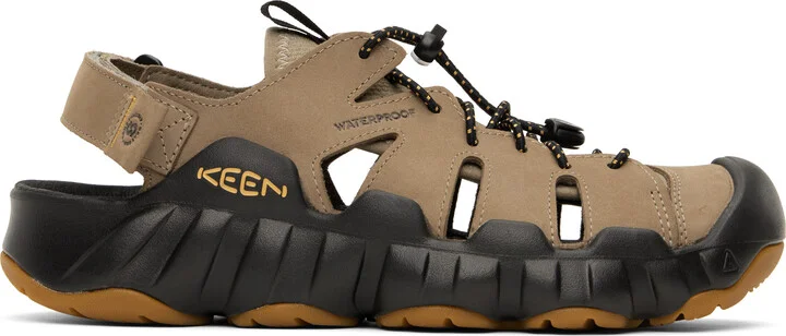 KEEN Taupe Hyperport Fisherman Leather Sandals