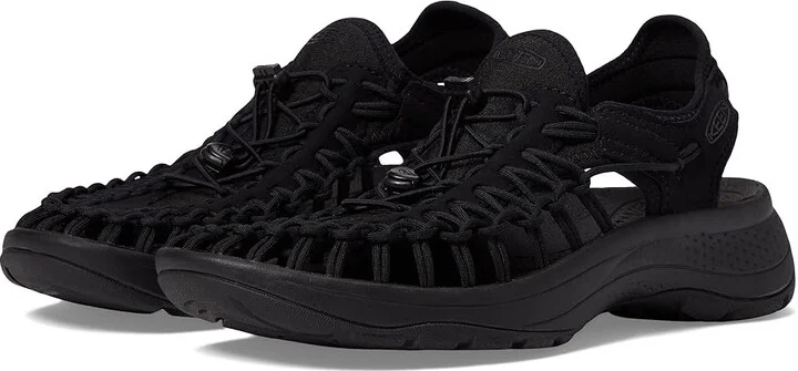 KEEN Uneek Astoria Women's Shoes Black/Black : 9.5 B - Medium, Synthetic/Textile