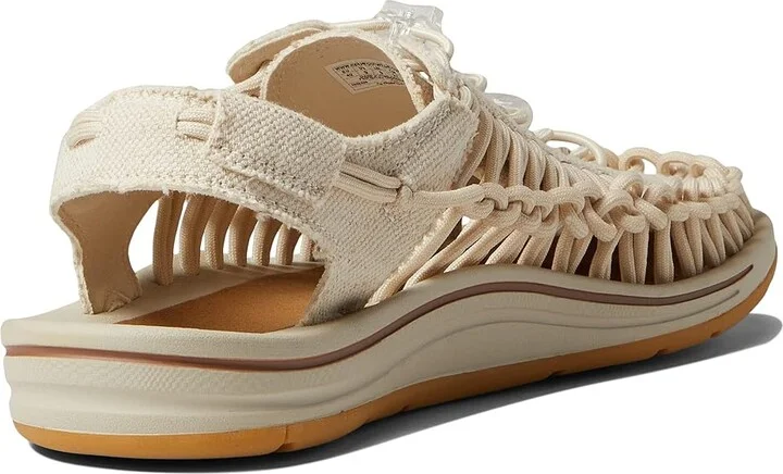 KEEN Uneek Canvas Men's Shoes Natural Canvas/Birch : 9.5 D - Medium, Textile - Image 4
