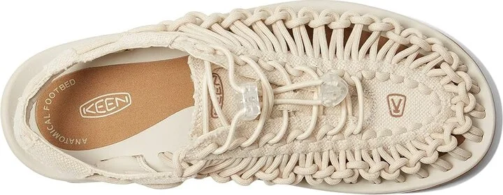 KEEN Uneek Canvas Women's Shoes Natural Canvas/Birch : 8.5 B - Medium, Textile - Image 2