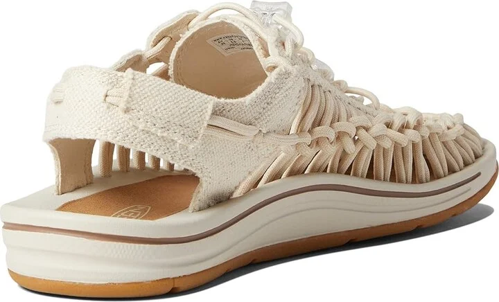 KEEN Uneek Canvas Women's Shoes Natural Canvas/Birch : 8.5 B - Medium, Textile - Image 4