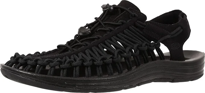 KEEN Uneek Men's Shoes Black/Black : 10 D - Medium, Textile - Image 2