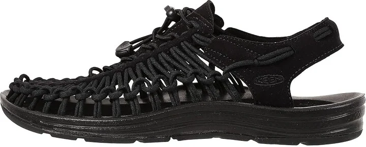 KEEN Uneek Men's Shoes Black/Black : 10 D - Medium, Textile - Image 7