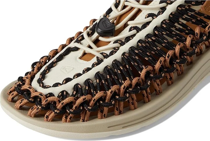 KEEN Uneek Men's Shoes Black/Chipmunk : 8 D - Medium, Textile - Image 7