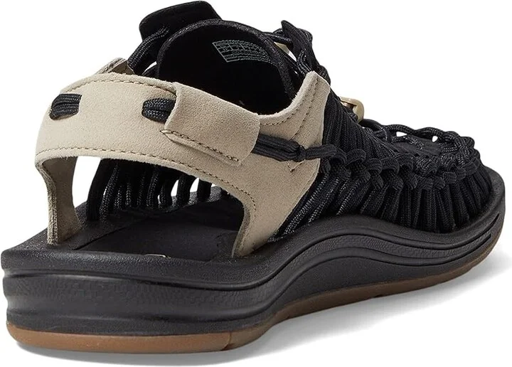 KEEN Uneek Men's Shoes Black/Plaza Taupe : 9.5 D - Medium, Textile - Image 4