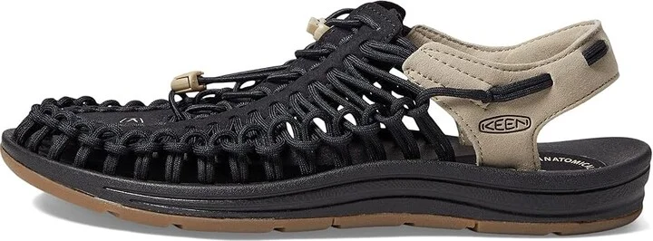 KEEN Uneek Men's Shoes Black/Plaza Taupe : 9.5 D - Medium, Textile - Image 5