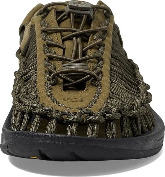 KEEN Uneek Men's Shoes Dark Olive/Black : 9.5 D - Medium, Textile - Image 2