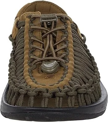 KEEN Uneek Men's Shoes Dark Olive/Black : 9.5 D - Medium, Textile - Image 5
