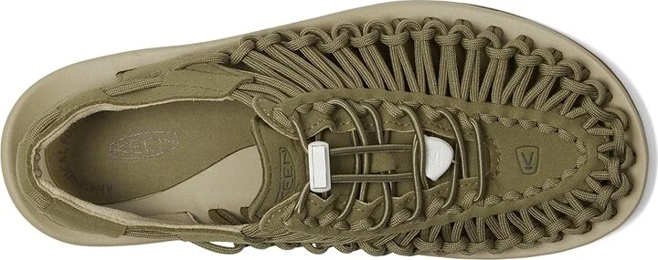 KEEN Uneek Women's Toe Open Shoes Martini Olive/Safari : 9 B - Medium, Textile - Image 2