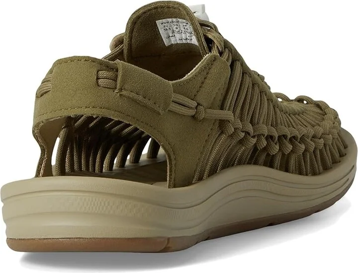 KEEN Uneek Women's Toe Open Shoes Martini Olive/Safari : 9 B - Medium, Textile - Image 4