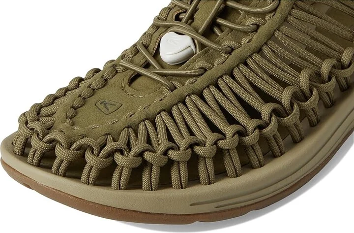 KEEN Uneek Women's Toe Open Shoes Martini Olive/Safari : 9 B - Medium, Textile - Image 7