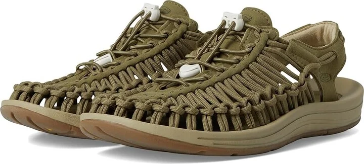 KEEN Uneek Women's Toe Open Shoes Martini Olive/Safari : 9 B - Medium, Textile