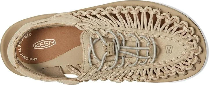 KEEN Uneek Women's Toe Open Shoes Safari/Safari : 7 B - Medium, Textile - Image 2