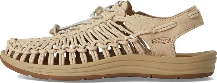 KEEN Uneek Women's Toe Open Shoes Safari/Safari : 7 B - Medium, Textile - Image 6