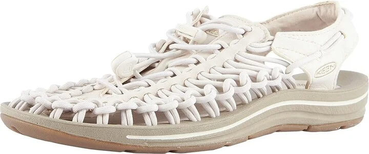 KEEN Uneek Women's Toe Open Shoes Whitecap/Cornstalk : 9.5 B - Medium, Textile - Image 2