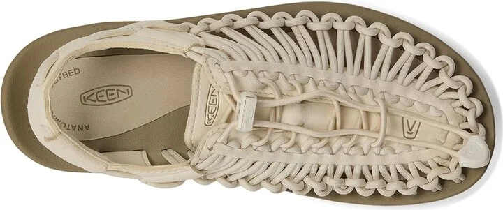 KEEN Uneek Women's Toe Open Shoes Whitecap/Cornstalk : 9.5 B - Medium, Textile - Image 3