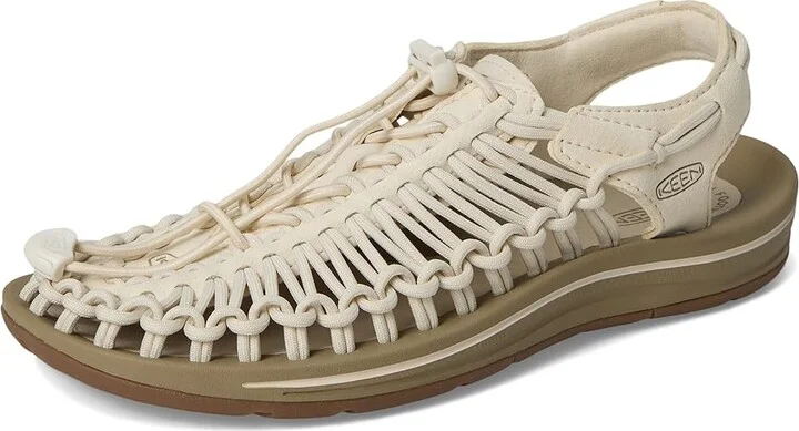 KEEN Uneek Women's Toe Open Shoes Whitecap/Cornstalk : 9.5 B - Medium, Textile - Image 6