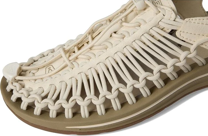 KEEN Uneek Women's Toe Open Shoes Whitecap/Cornstalk : 9.5 B - Medium, Textile - Image 8