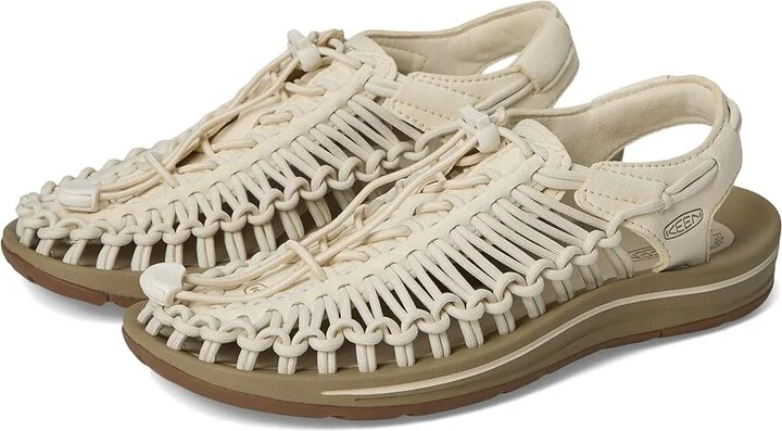 KEEN Uneek Women's Toe Open Shoes Whitecap/Cornstalk : 9.5 B - Medium, Textile