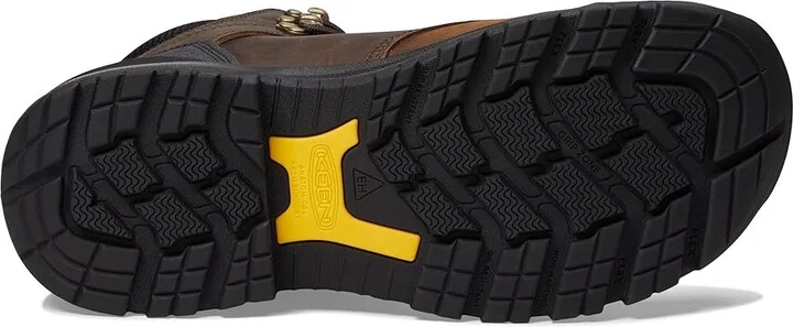 KEEN Utility 6 Independence WP 400G Men's Shoes Dark Earth/Black : 9.5 D - Medium, Leather - Image 3