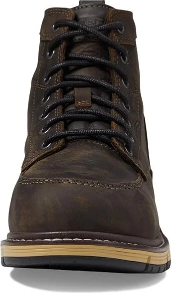 KEEN Utility 6 San Jose Aluminum Toe WP Men's Work Boots Cascade Brown/Black : 9.5 EE - Wide, Leather - Image 3