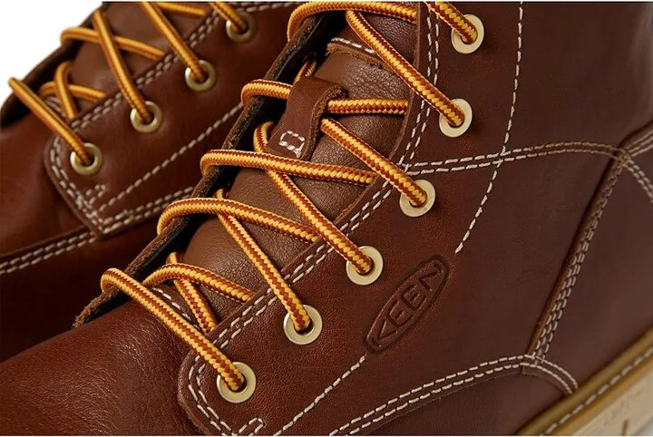 KEEN Utility 6 San Jose Aluminum Toe WP Men's Work Boots Tortoise Shell/Star White : 9.5 D - Medium, Leather - Image 5