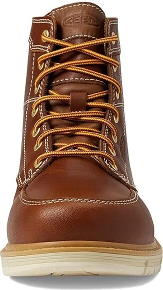 KEEN Utility 6 San Jose Waterproof Soft Toe Men's Work Boots Tortoise Shell/Star White : 9 EE - Wide, Leather - Image 2