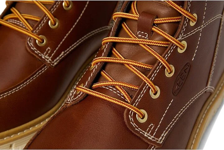 KEEN Utility 6 San Jose Waterproof Soft Toe Men's Work Boots Tortoise Shell/Star White : 9 EE - Wide, Leather - Image 5