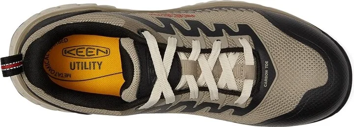 KEEN Utility Arvada (Comp Toe) Men's Shoes Plaza Taupe/Black : 9.5 EE - Wide, Leather - Image 2
