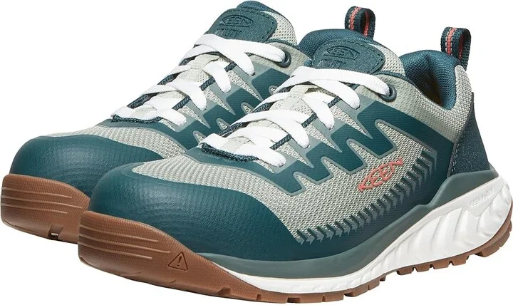 KEEN Utility Arvada (Comp Toe) Women's Shoes Sea Moss/Desert Sage : 9.5 B - Medium, Synthetic