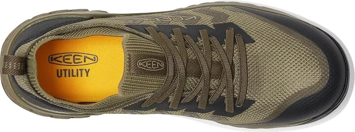 KEEN Utility Arvada Shift (Comp Toe) Men's Shoes Martini Olive/Black : 9 EE - Wide - Image 2