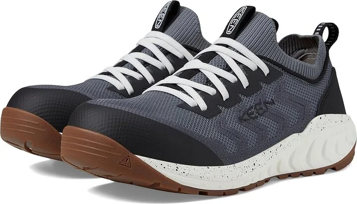 KEEN Utility Arvada Shift (Comp Toe) Men's Shoes Steel Grey/Gum : 9.5 EE - Wide, Synthetic/Textile