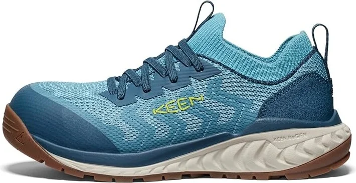 KEEN Utility Arvada Shift (Comp Toe) Women's Shoes Reef Waters/Legion Blue : 9.5 D - Wide, Textile - Image 4