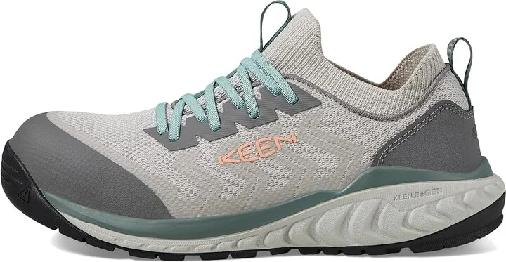 KEEN Utility Arvada Shift (Comp Toe) Women's Shoes Steel Grey/Granite Green : 9.5 B - Medium, Textile - Image 6