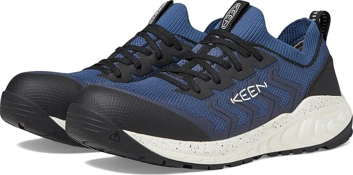 KEEN Utility Arvada Shift ESD Comp Toe Men's Shoes Vintage Indigo/Black : 9.5 D - Medium