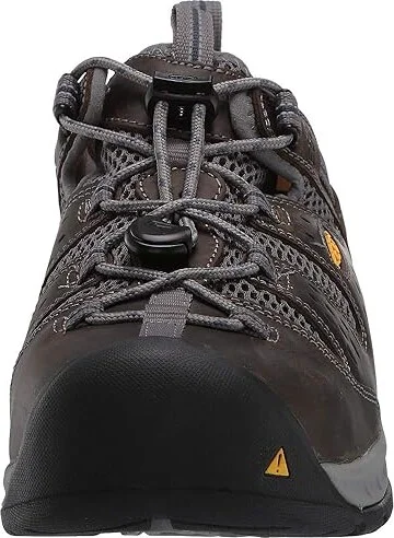 KEEN Utility Atlanta Cool II ESD (Steel Toe) Men's Work Boots Gargoyle/Midnight Navy : 9.5 EE - Wide, Textile/Leather - Image 6