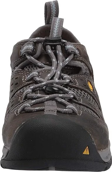 KEEN Utility Atlanta Cool II ESD (Steel Toe) Women's Work Boots Gargoyle/Blue Fog : 9.5 D - Wide, Textile/Leather - Image 6