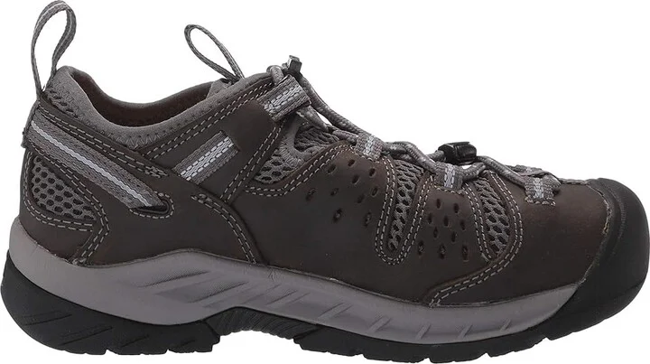 KEEN Utility Atlanta Cool II ESD (Steel Toe) Women's Work Boots Gargoyle/Blue Fog : 9.5 D - Wide, Textile/Leather - Image 8